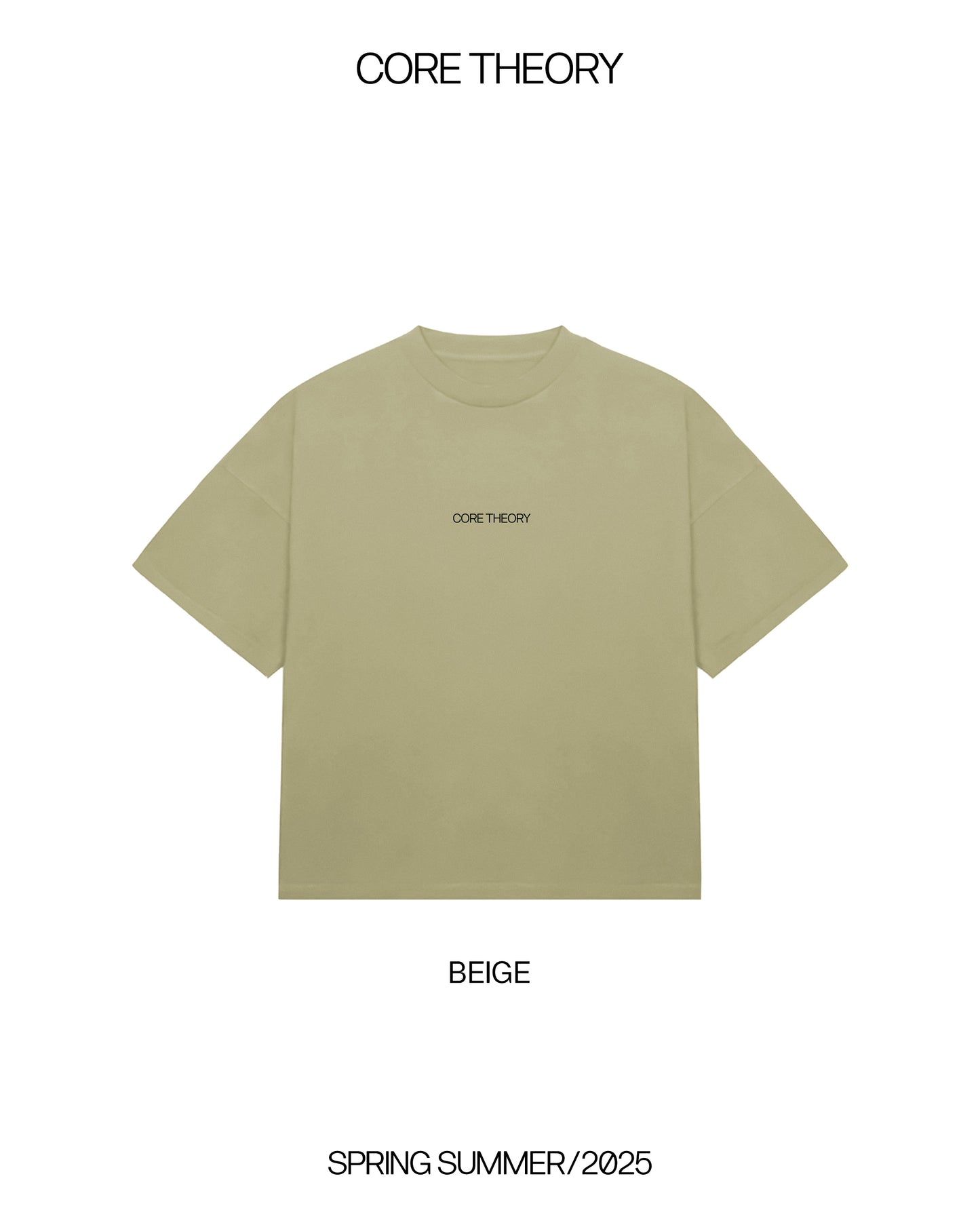 CORE THEORY BEIGE BASIC TEE