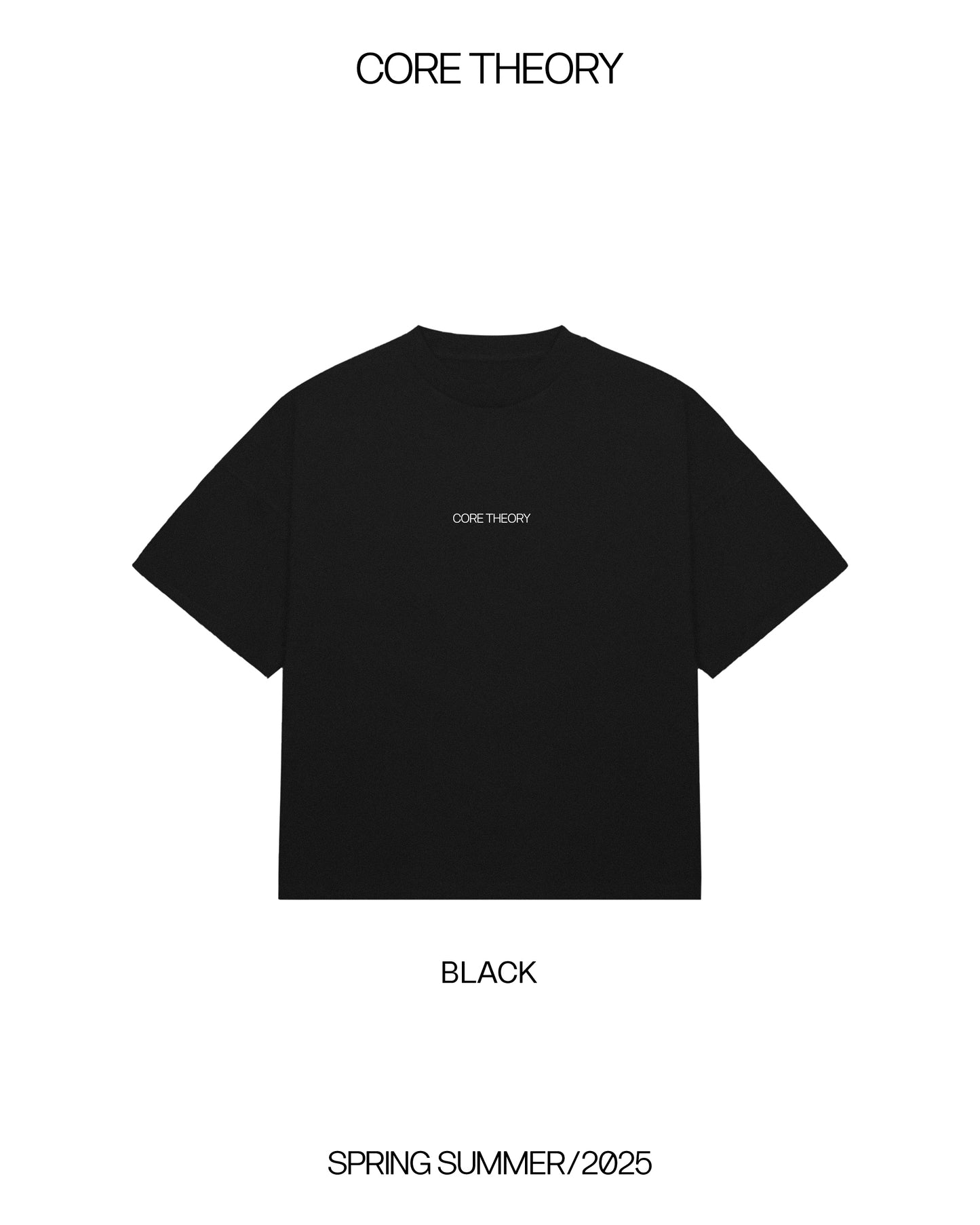 CORE THEORY BLACK BASIC TEE