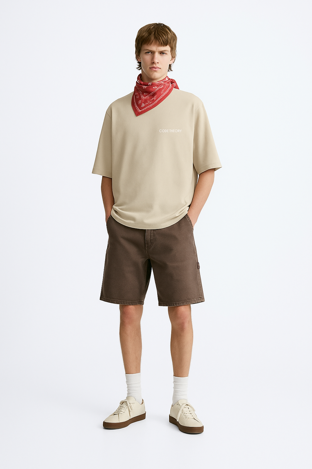 CORE THEORY BEIGE BASIC TEE