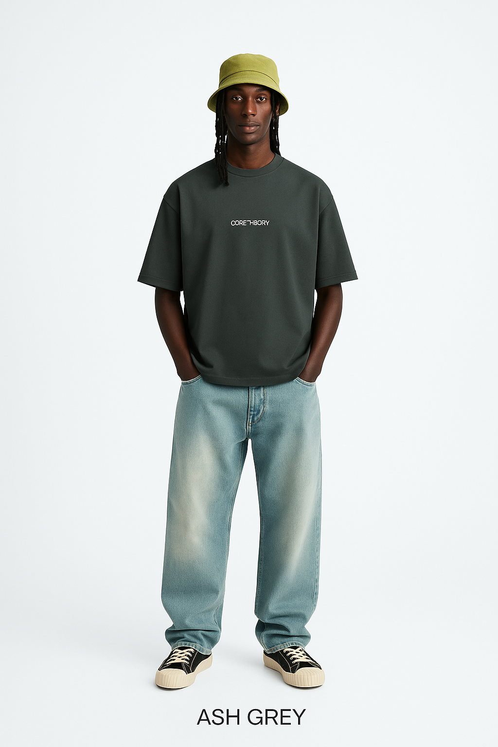 CORE THEORY ASH GREY BASIC TEE