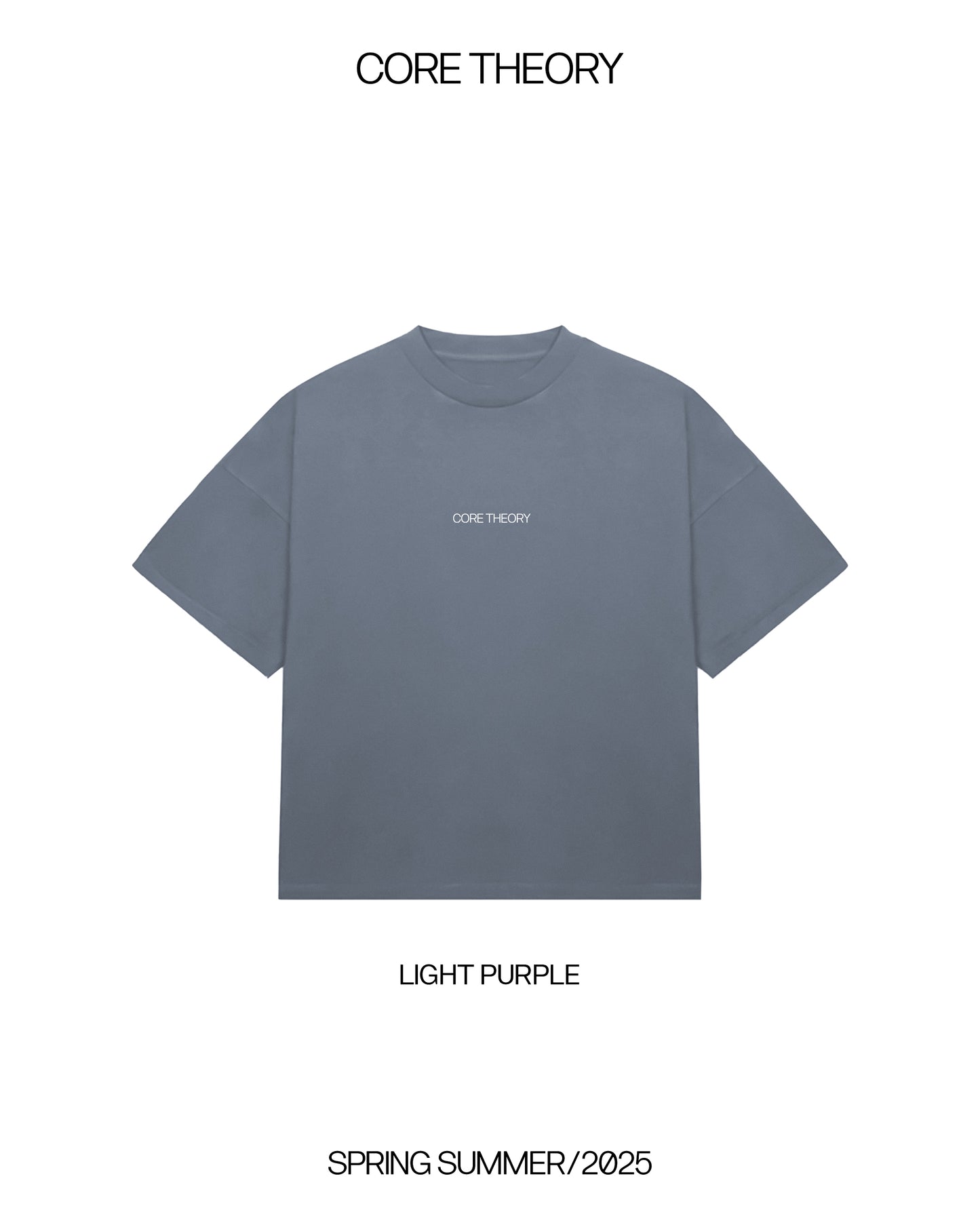 CORE THEORY LIGHT PURPLE BASIC TEE