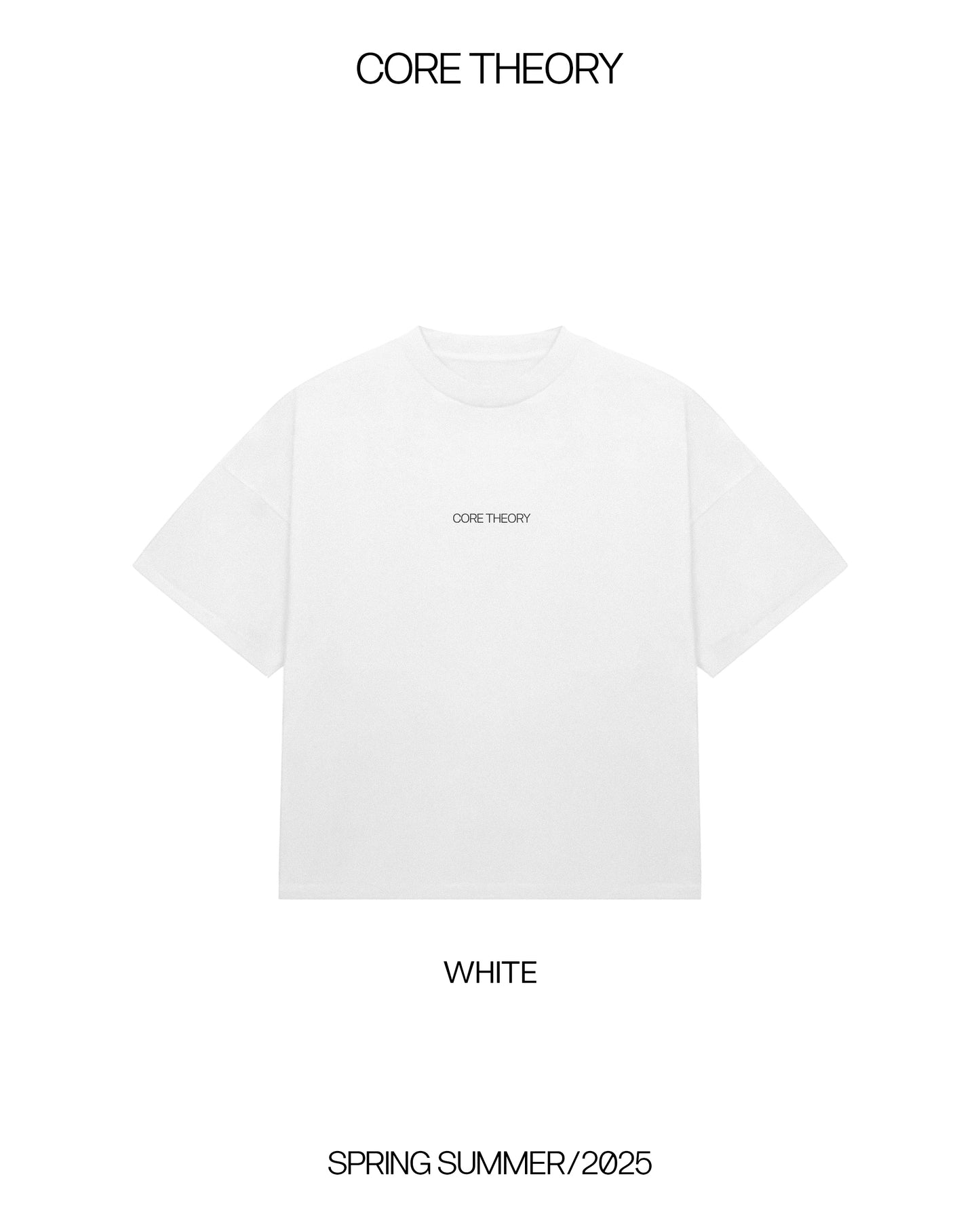 CORE THEORY WHITE BASIC TEE