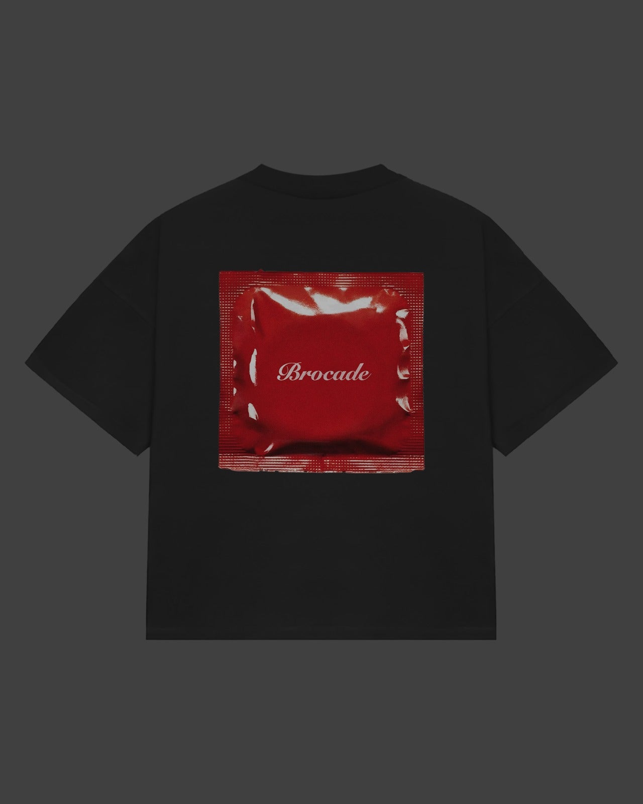"BROCADE SAFE TEE" - BLACK