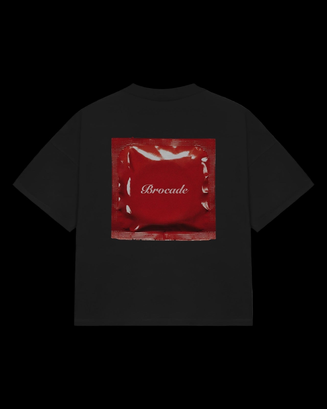 "BROCADE SAFE TEE" - BLACK