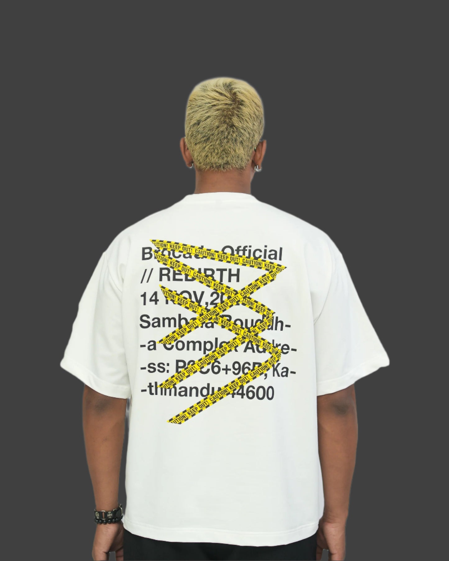 CAUTION TEE