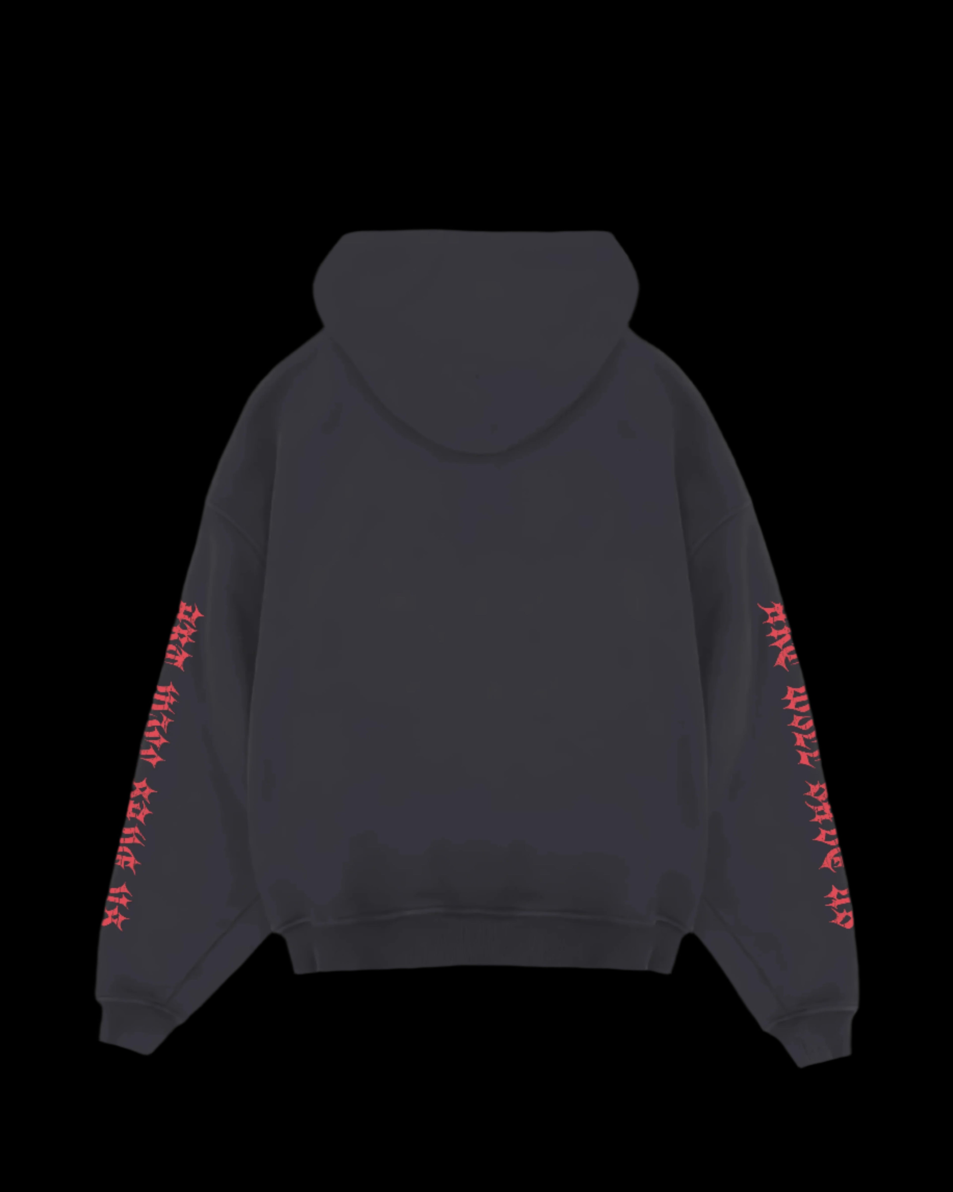 AWSU FUR GREY ZIPUP HOODIE