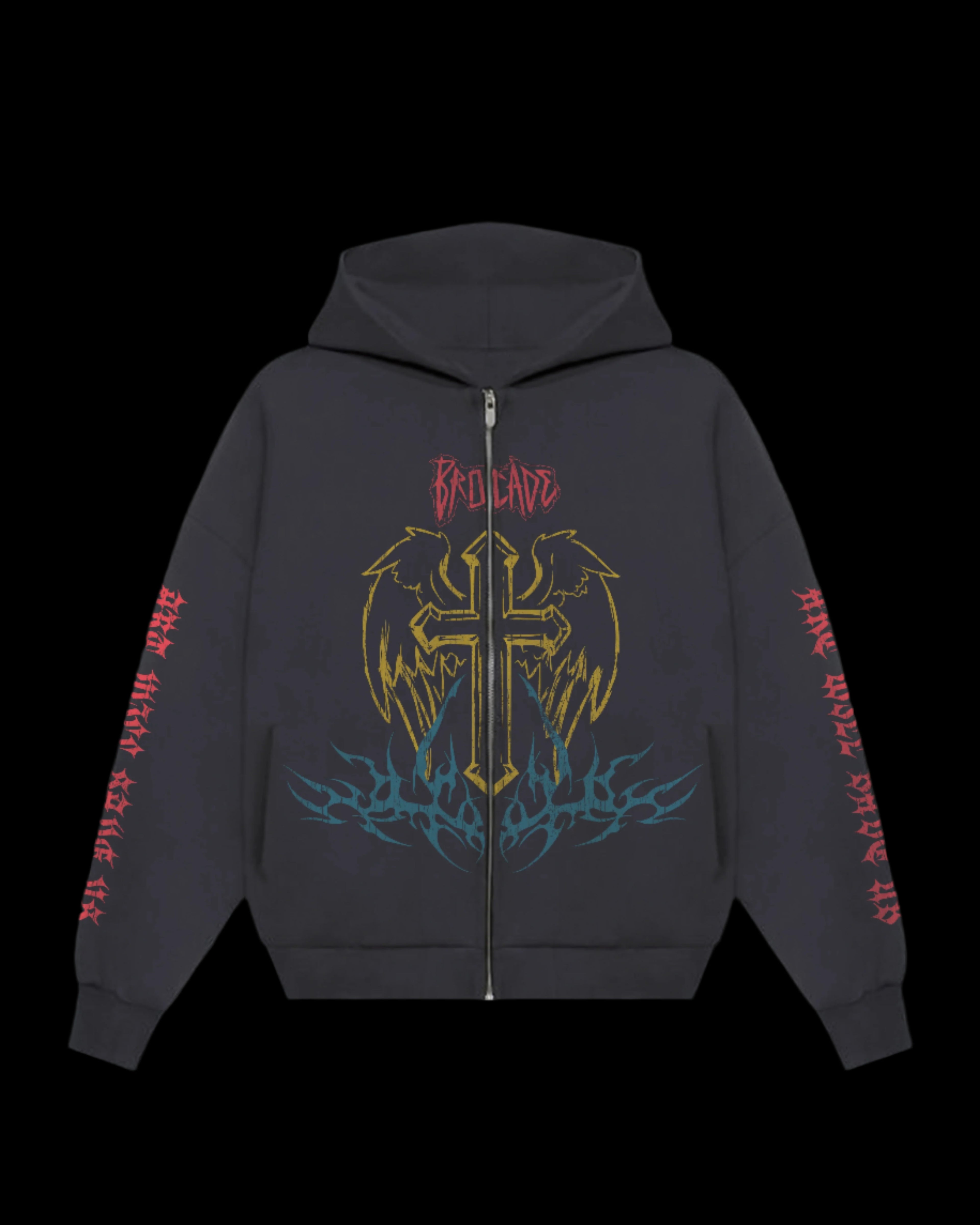 AWSU FUR GREY ZIPUP HOODIE