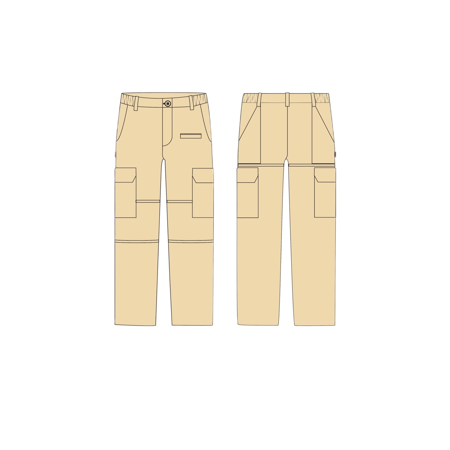CHECKMATE-beige cargo