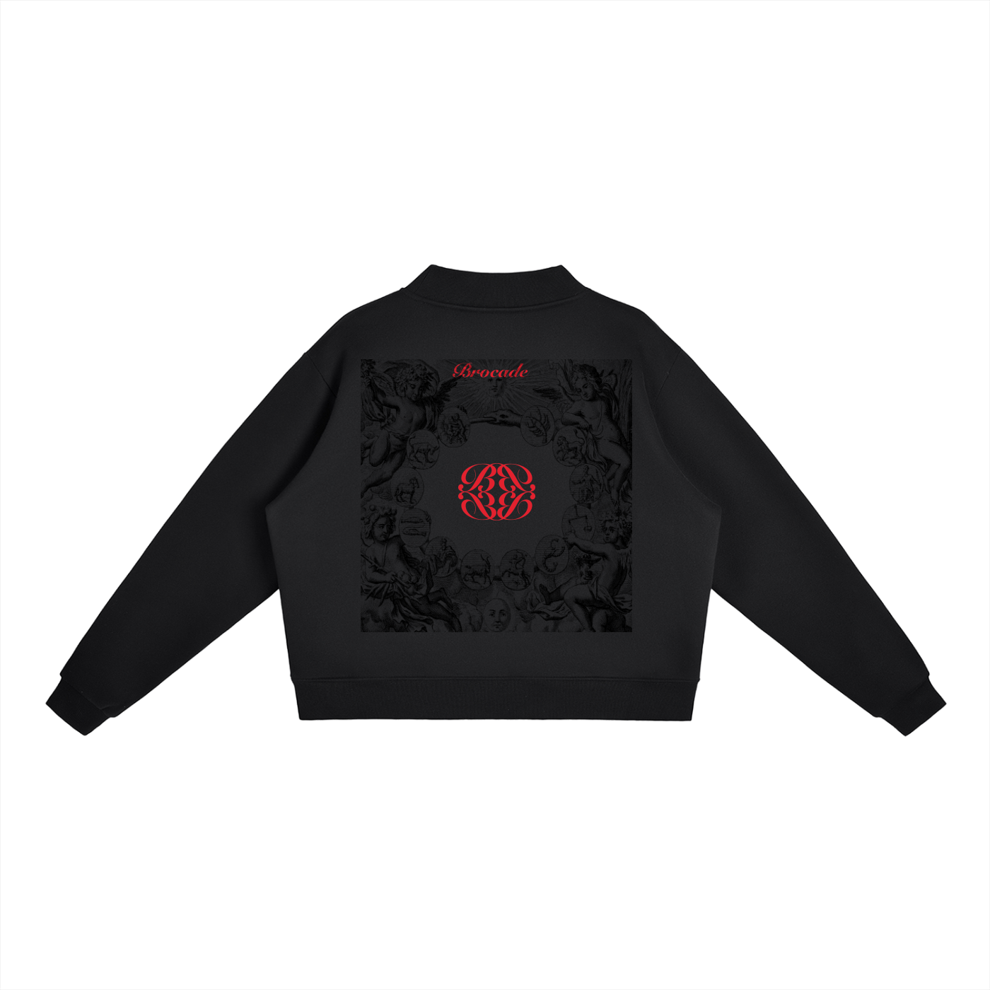 Essential Fleece Mock-Neck Crew Sweatshirt
