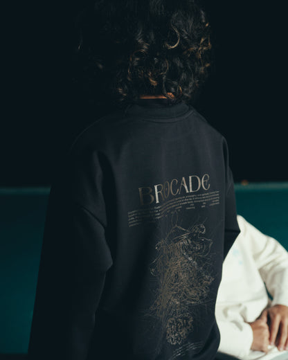 BROCADEISM BLACK SWEATSHIRT