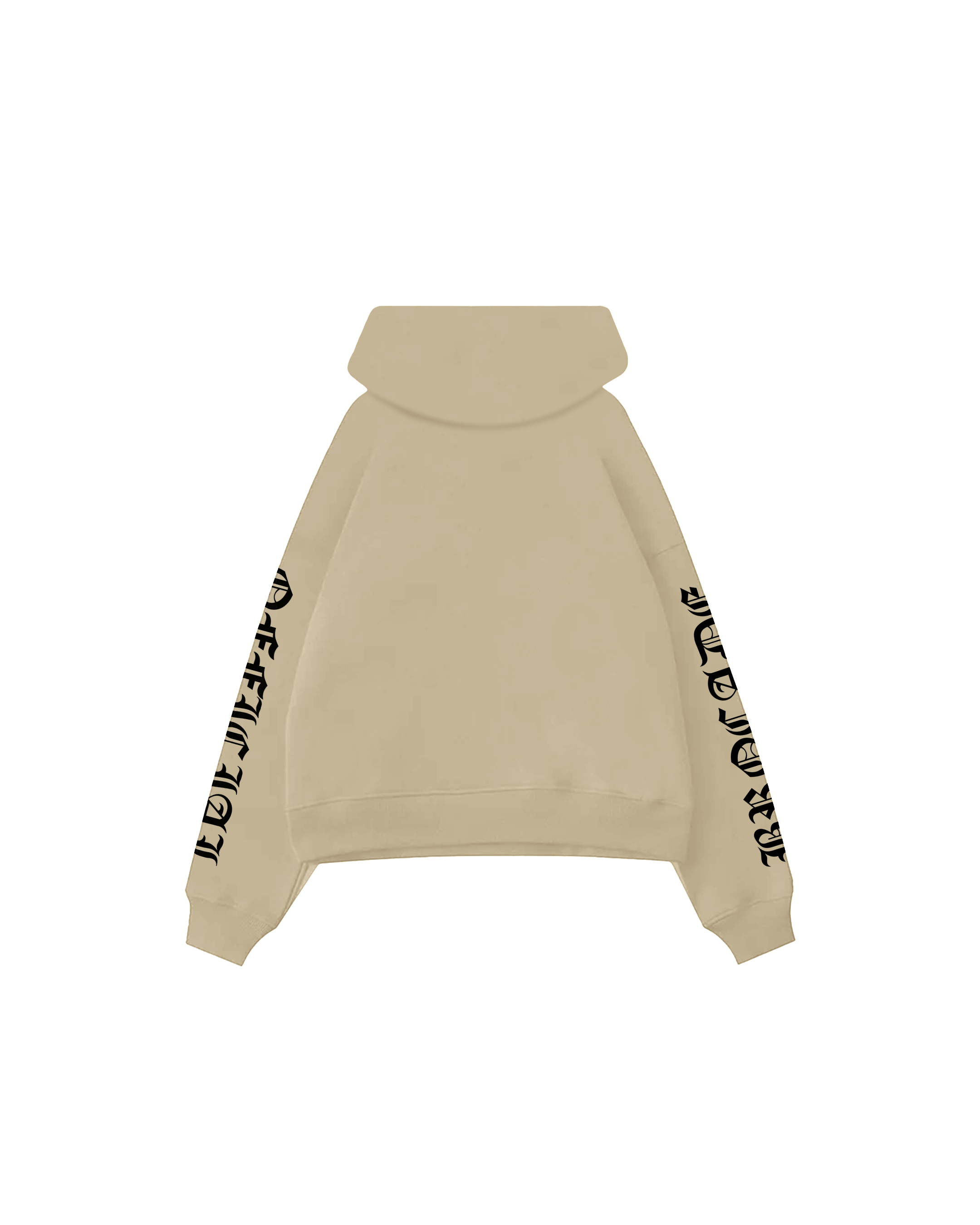 BLACK CALLIGRAPHY HOODIE