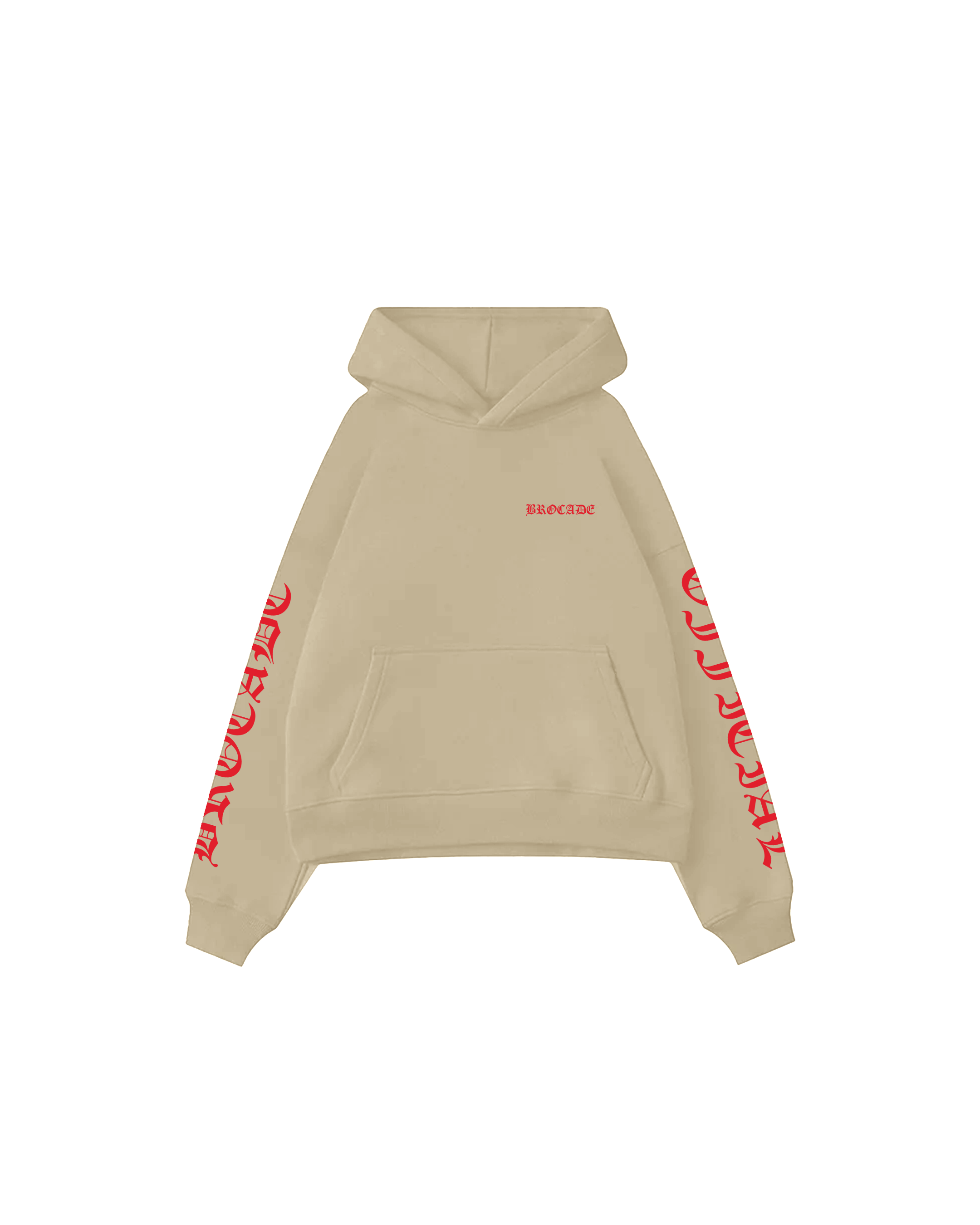 RED CALLIGRAPHY HOODIE