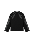 BLACK PIPING SWEATSHIRT