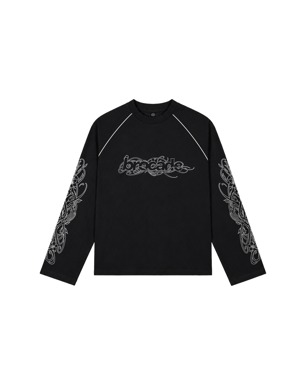 BLACK PIPING SWEATSHIRT