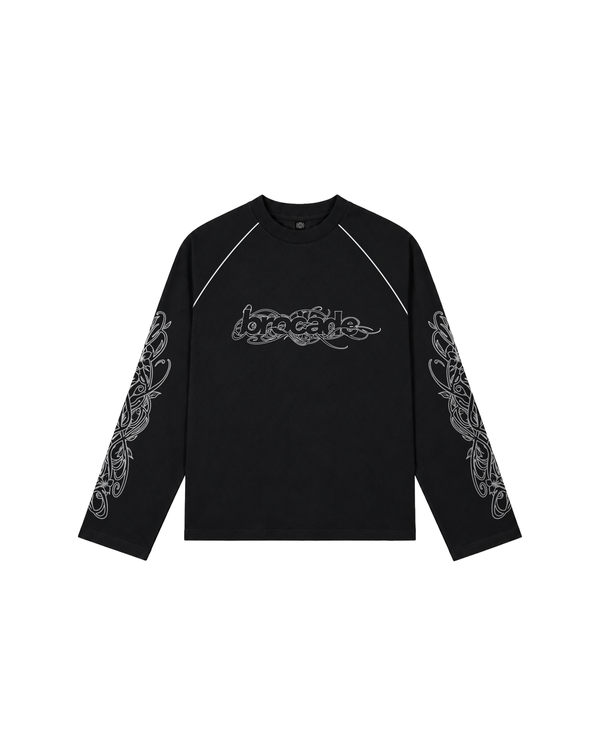 BLACK PIPING SWEATSHIRT