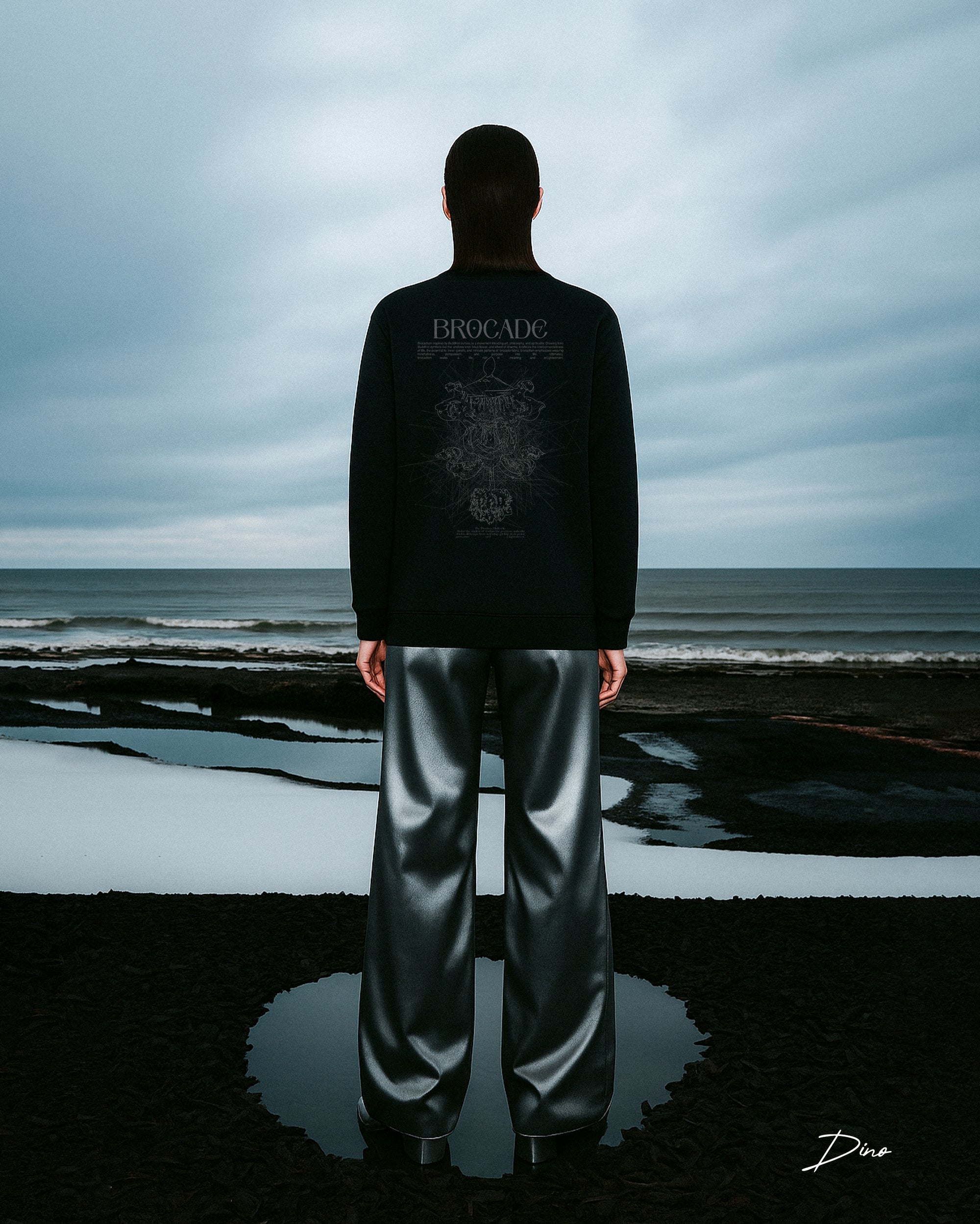 BROCADEISM BLACK SWEATSHIRT
