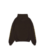 AWSU FUR BROWN ZIP UP HOODIE
