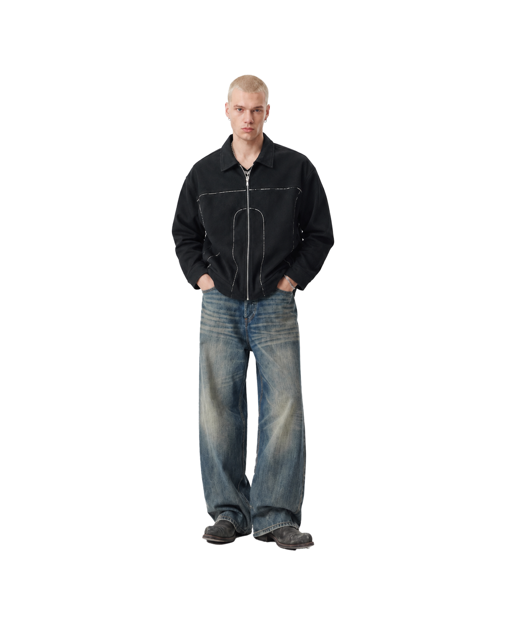 CONTRALINE BROCADE JACKET