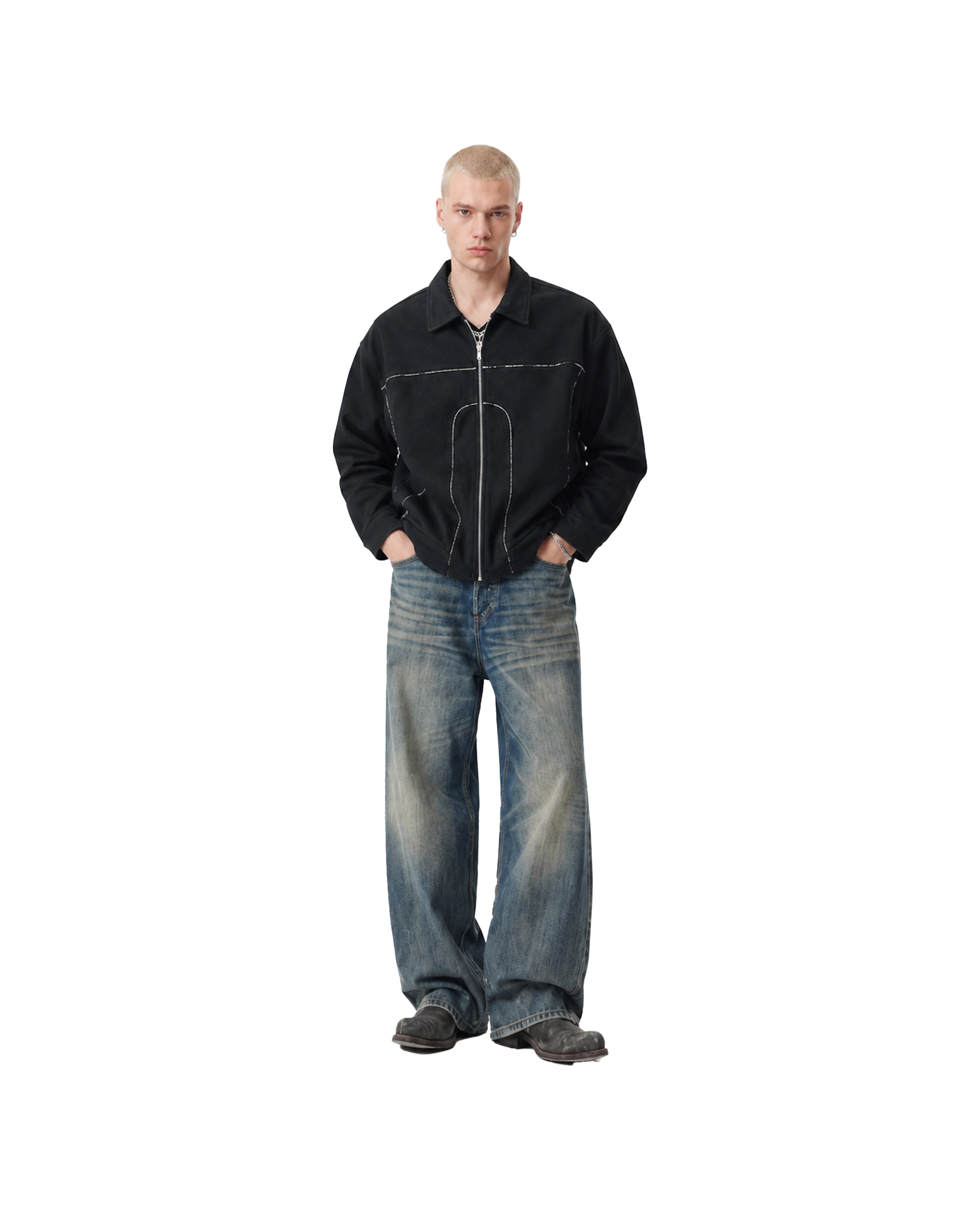 CONTRALINE BROCADE JACKET