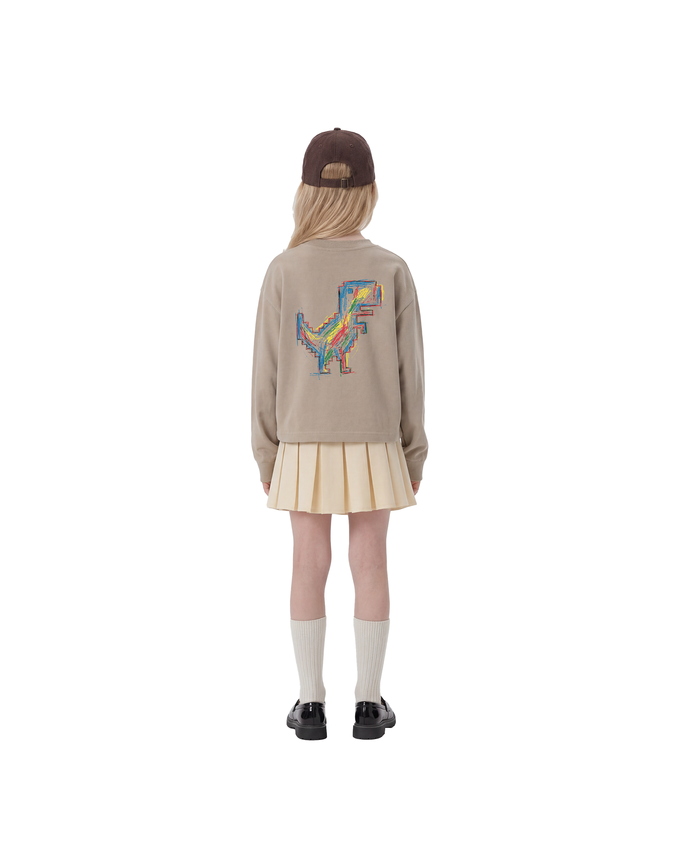 K- Dino crayon sweatshirt