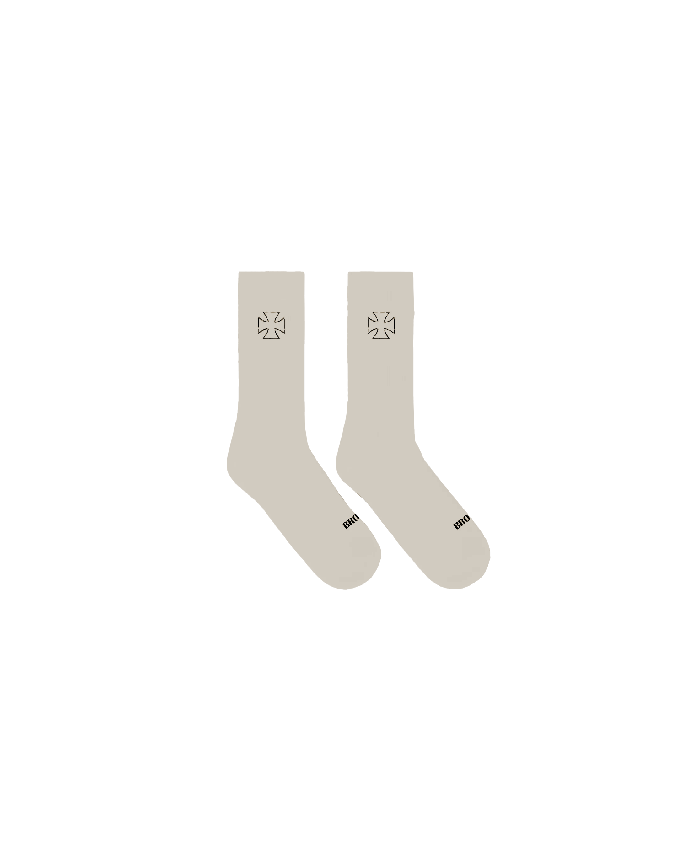 CROSSOVER SOCKS BEIGE