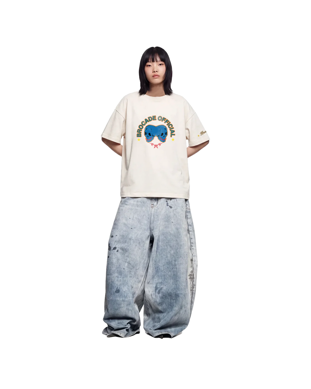 TWIN SKULL TEE