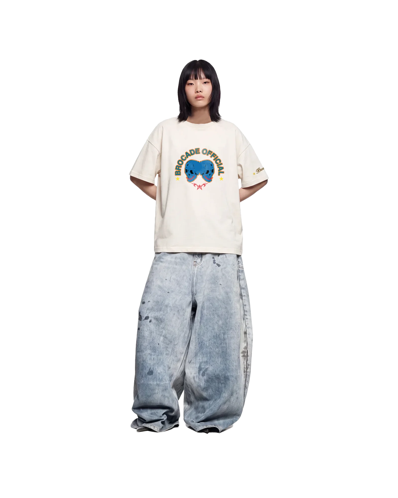 TWIN SKULL TEE