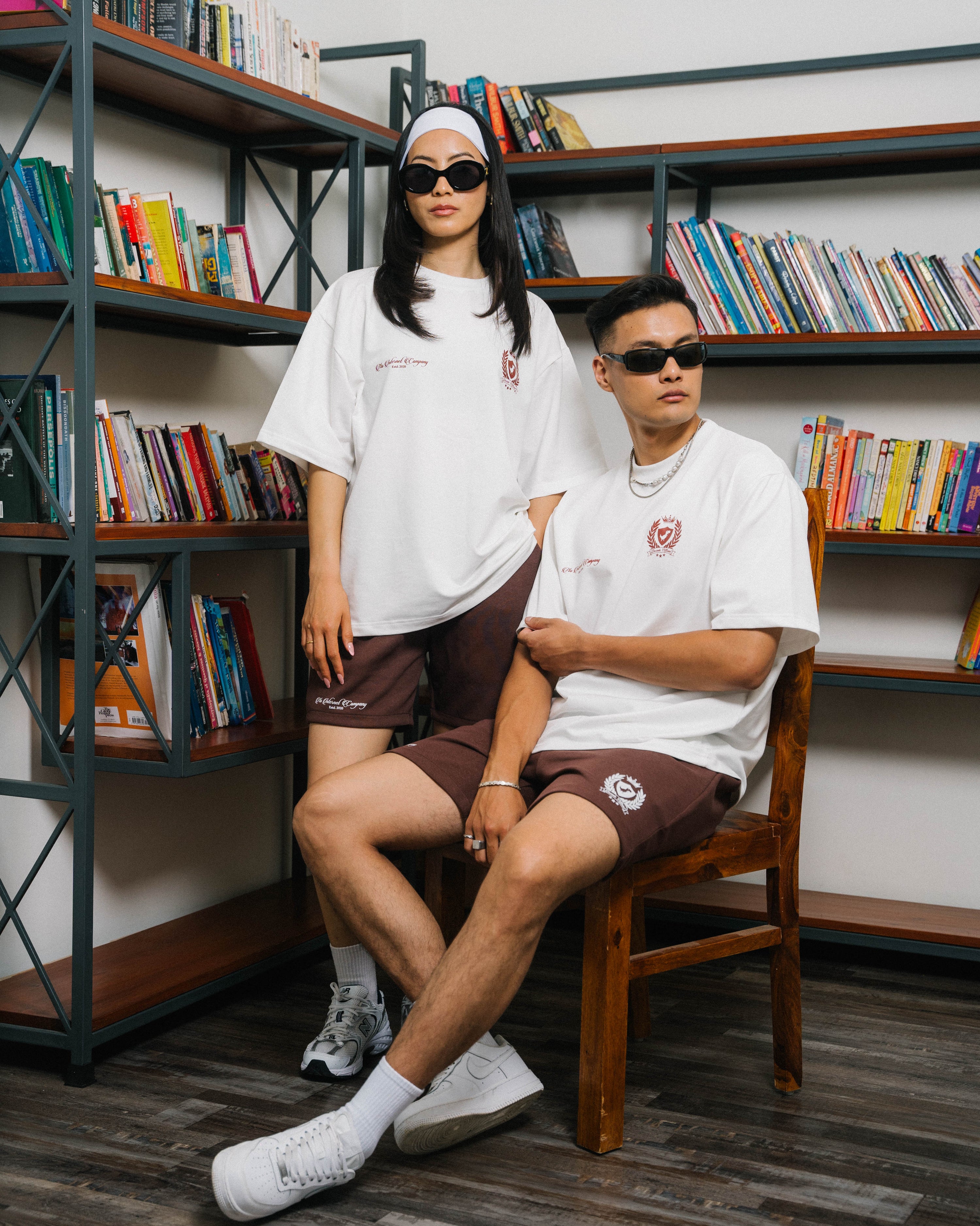 CREST SHORTS (BROWN)