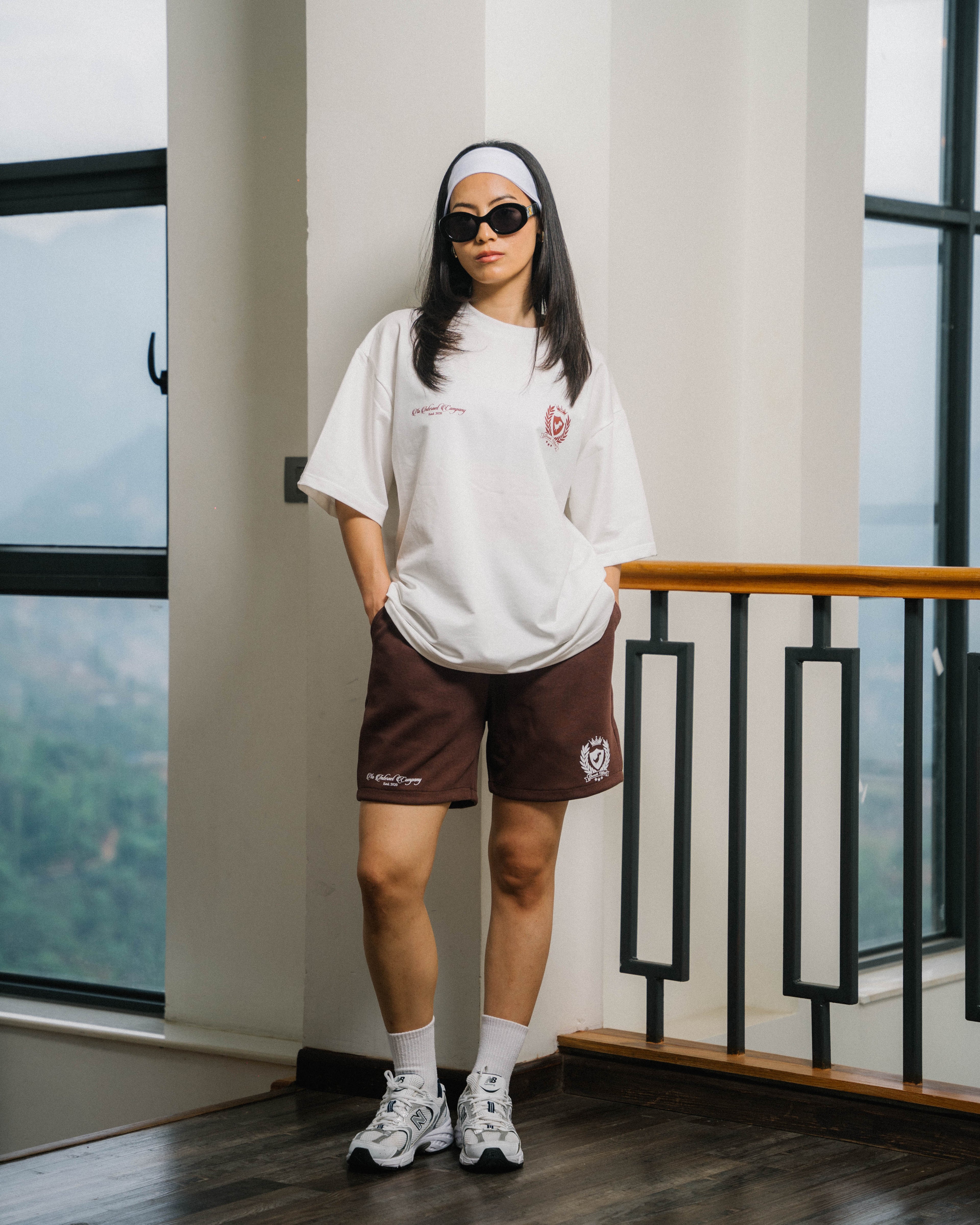 CREST SHORTS (BROWN)