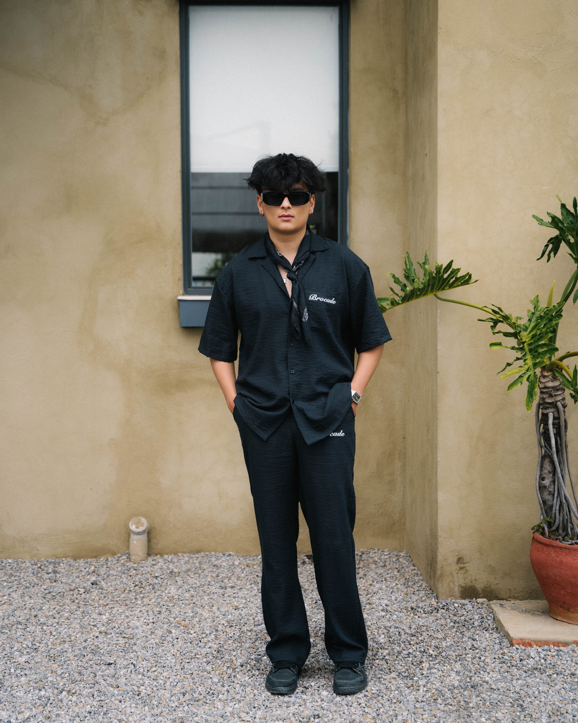 DAMASK SHIRT (BLACK)
