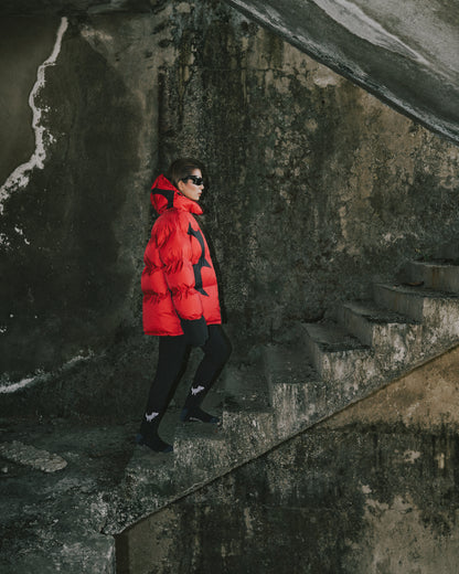 THUNDER CLO PUFFER -RED/BLACK