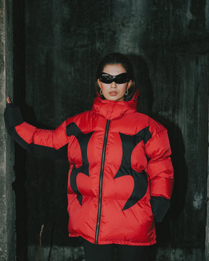 THUNDER CLO PUFFER -RED/BLACK