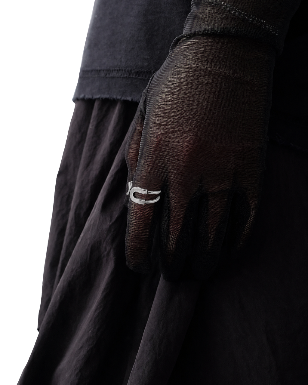 SAFETY PIN RING