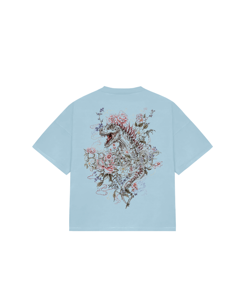 FLOWER OF BROCADE SKY BLUE