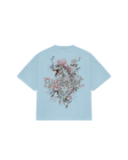 FLOWER OF BROCADE SKY BLUE