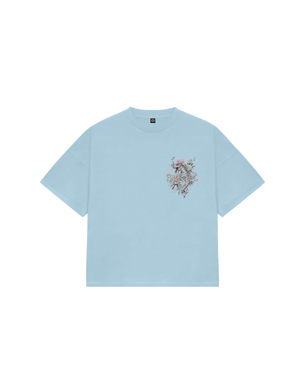 FLOWER OF BROCADE SKY BLUE