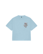 FLOWER OF BROCADE SKY BLUE