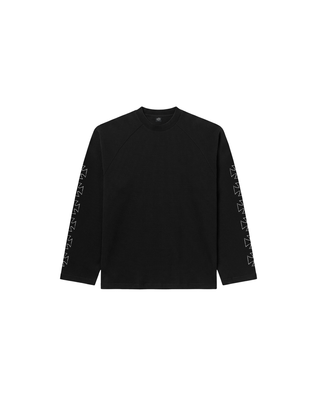 CROSSOVER RAGLAN SWEATSHIRT BLACK