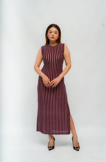 Fitted Dress Brown