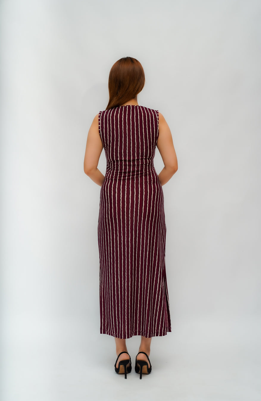 Fitted Dress Brown