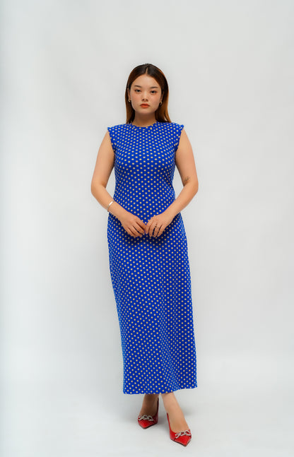 Blue Polka Dot Dress