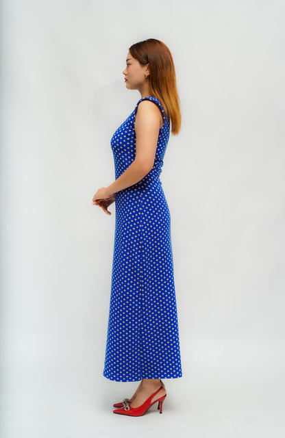 Blue Polka Dot Dress