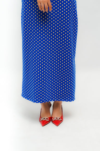 Blue Polka Dot Dress