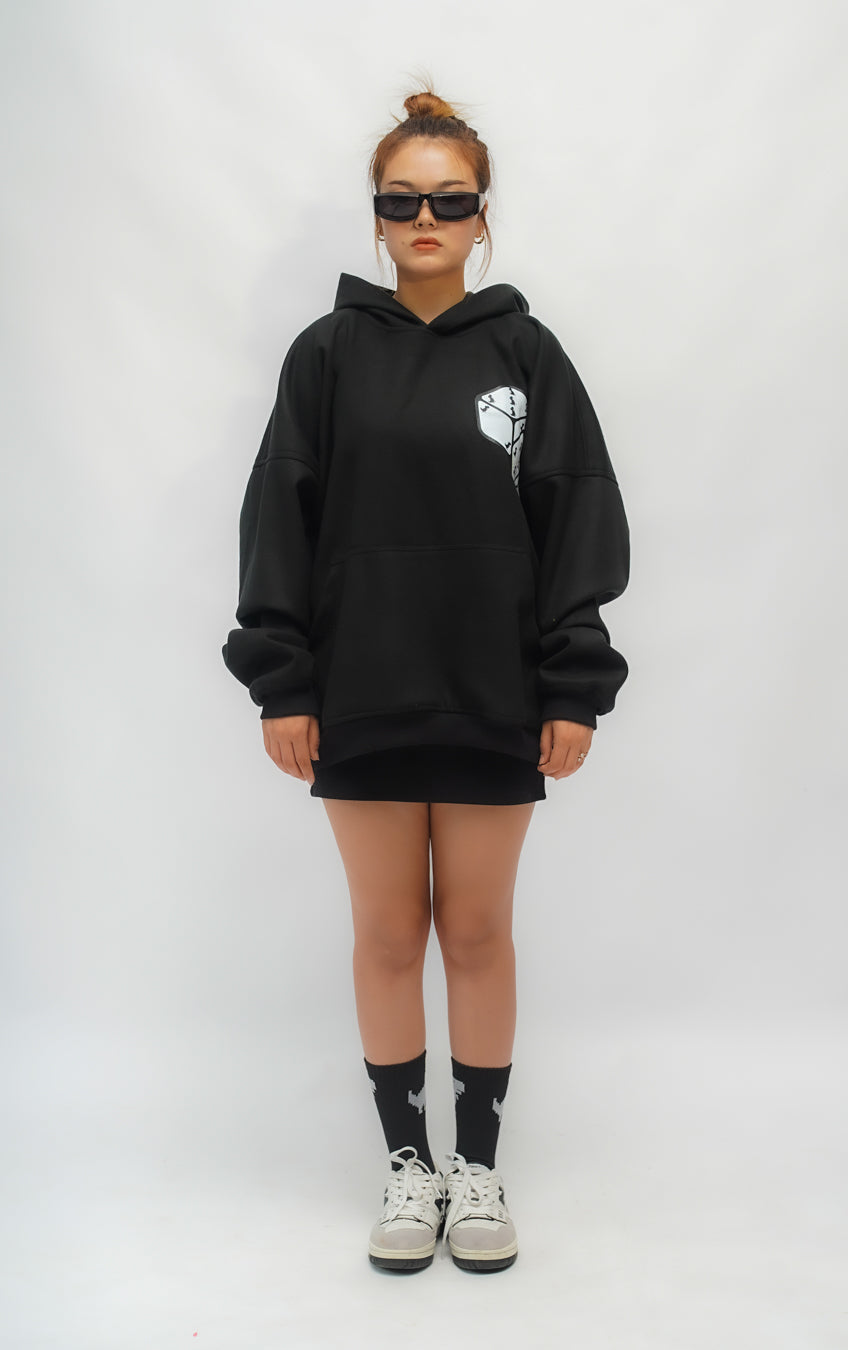 DINO Dice Hoodie Black