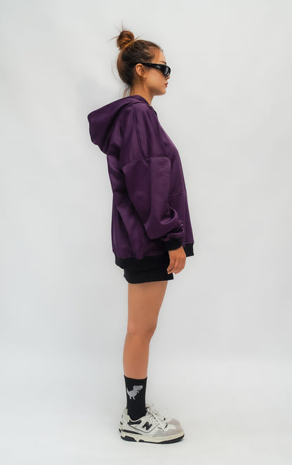 Dino Dice Hoodie Purple