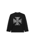CROSSOVER RAGLAN SWEATSHIRT BLACK