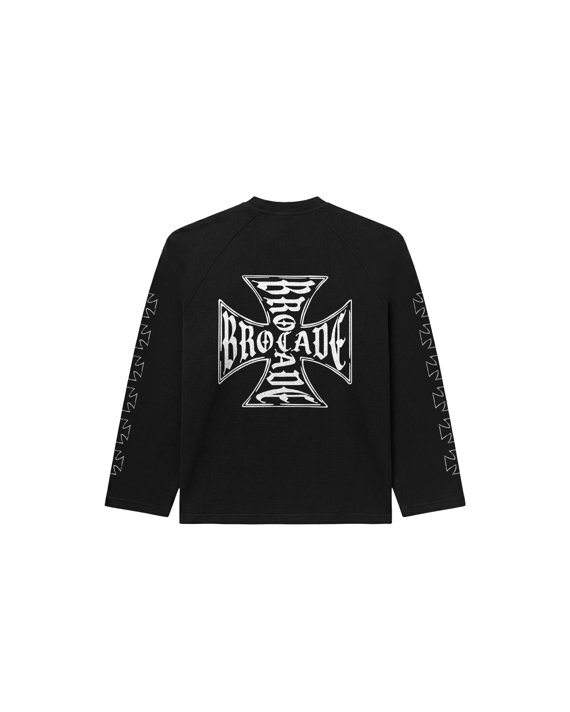 CROSSOVER RAGLAN SWEATSHIRT BLACK