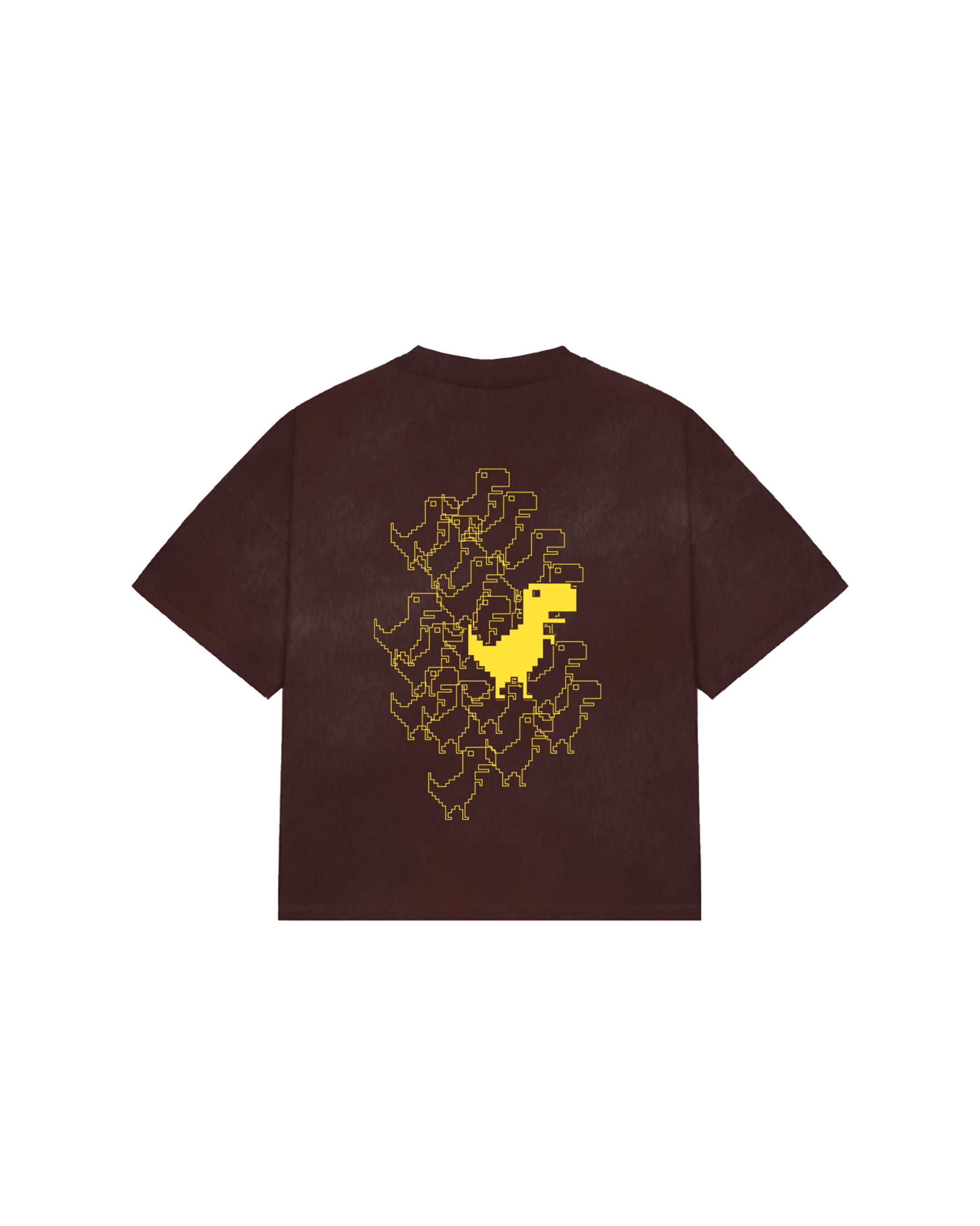 Dino Chrome Tee Maroon