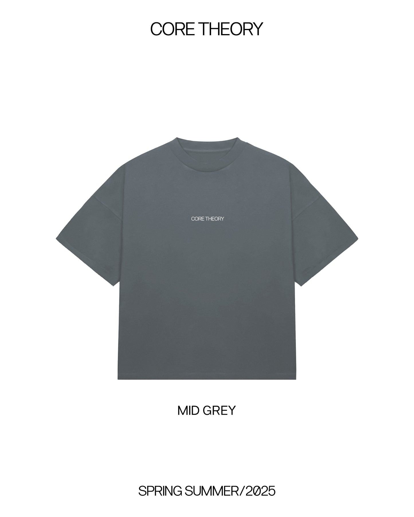 CORE THEORY MID GREY BASIC TEE