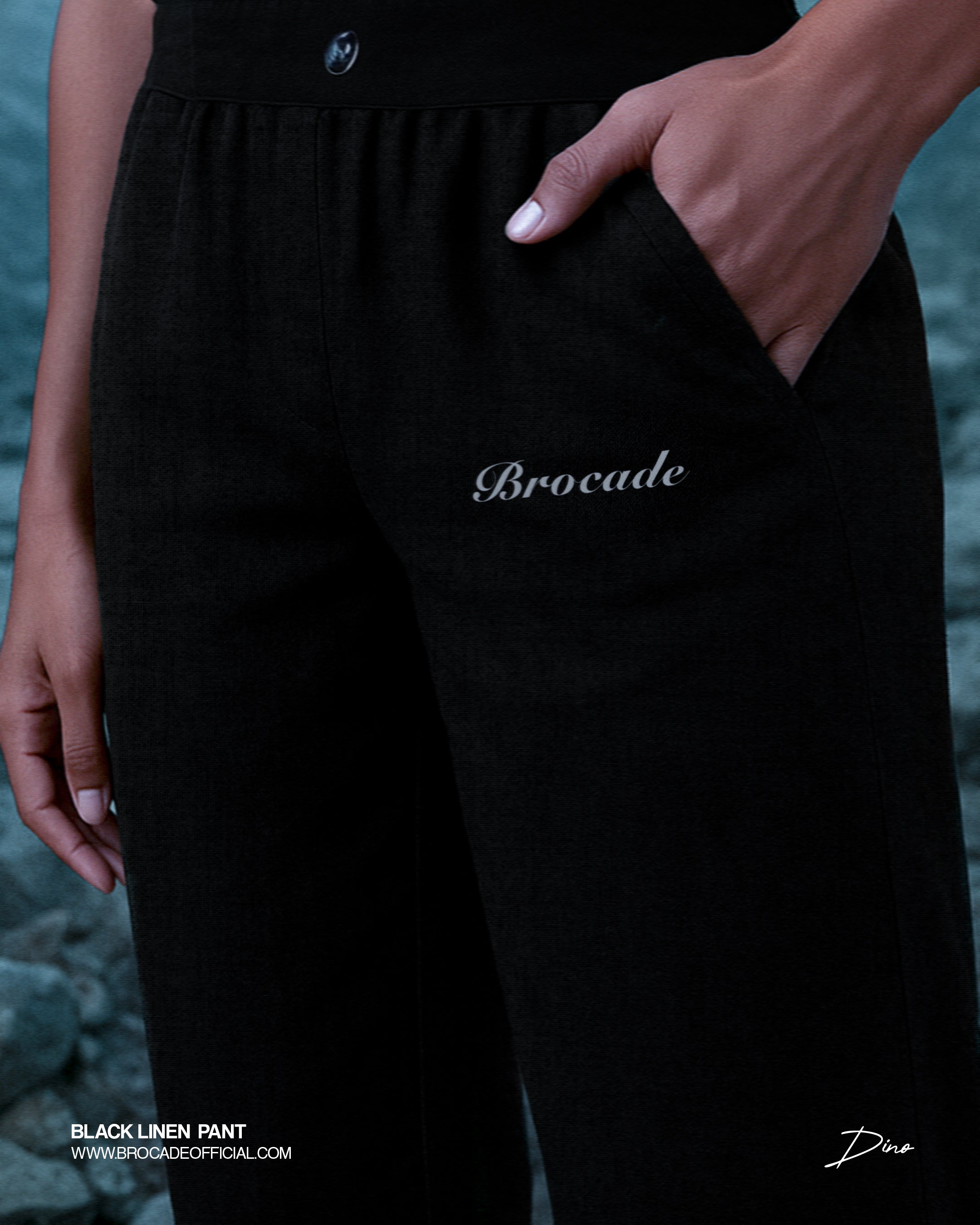 DAMASK CLASSIC FIT PANT (BLACK)